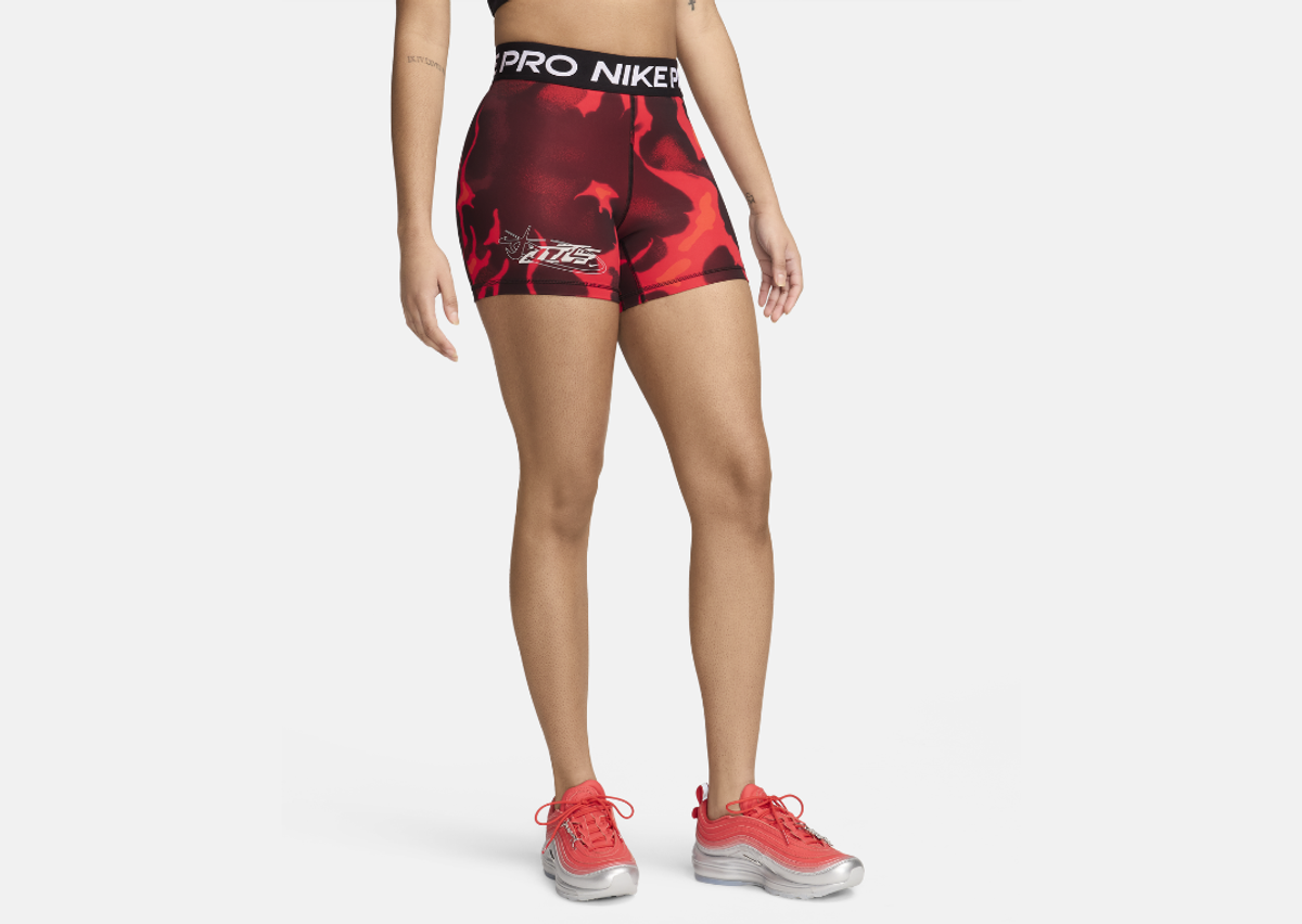Megan Thee Stallion x Nike Women's Mid-Rise 5" Biker Shorts Front