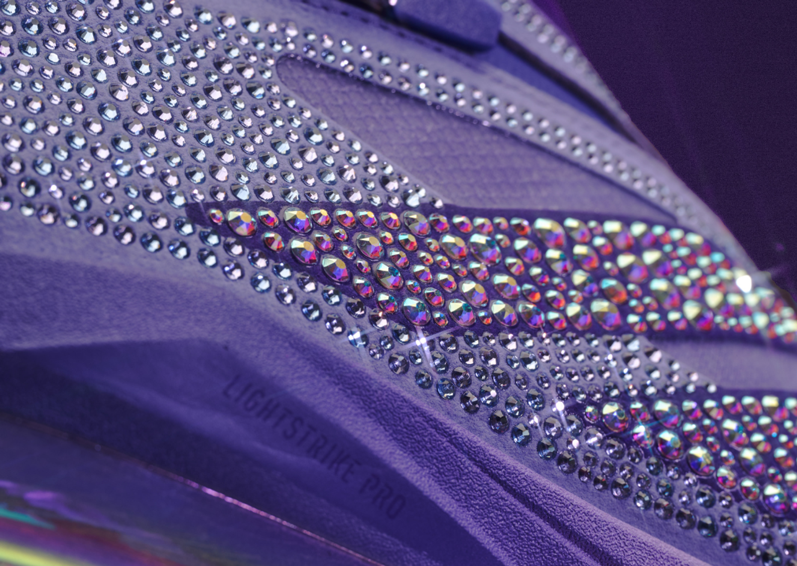 Swarovski x adidas Adizero Impact+ Light Purple Detail