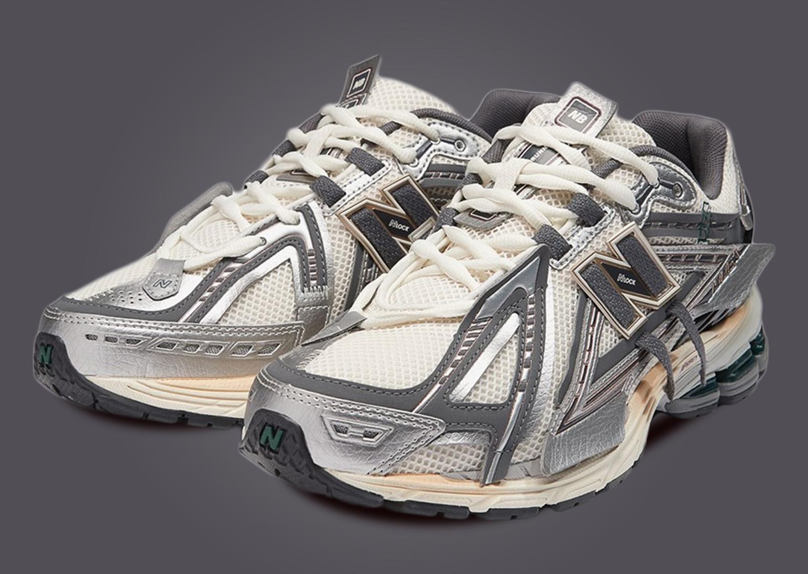 New Balance 1906A Sea Salt Metallic Silver Angle