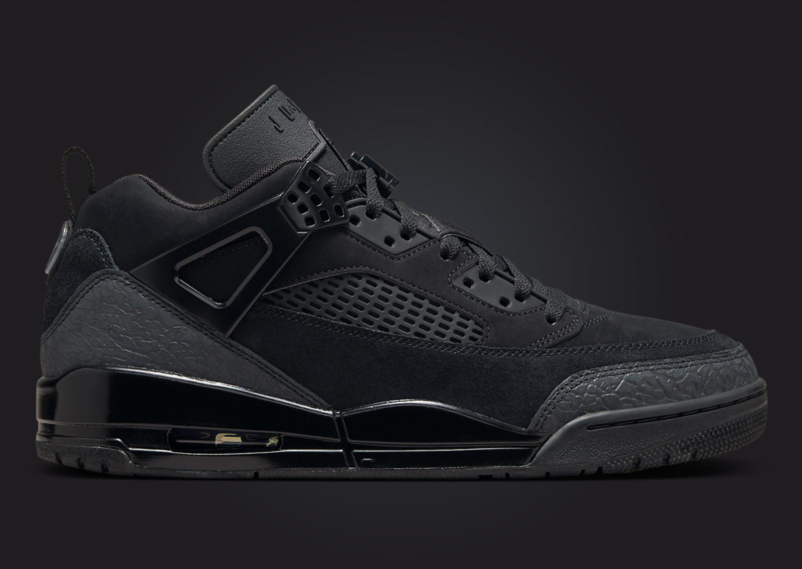 Jordan Spizike Low Black Cat Lateral