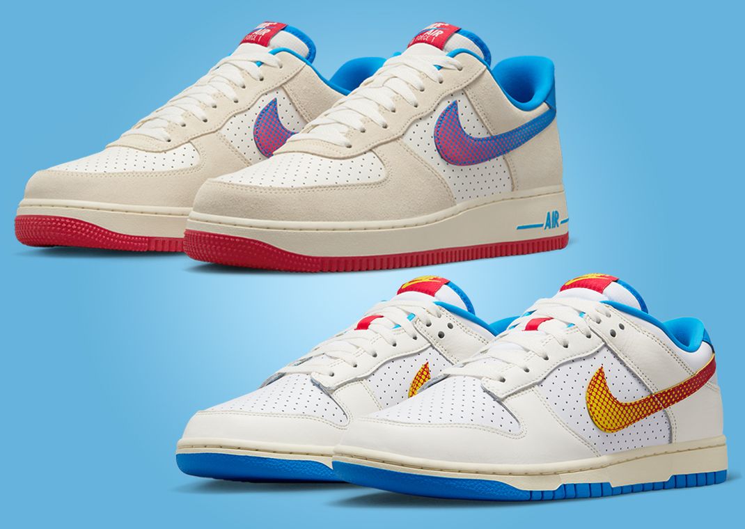 NIKE ☆ Air Force 1 ‘07 LV8 'Harlem Globetrotters pack’ The Nike Harlem Globetrotters Pack Features The Dunk Low and