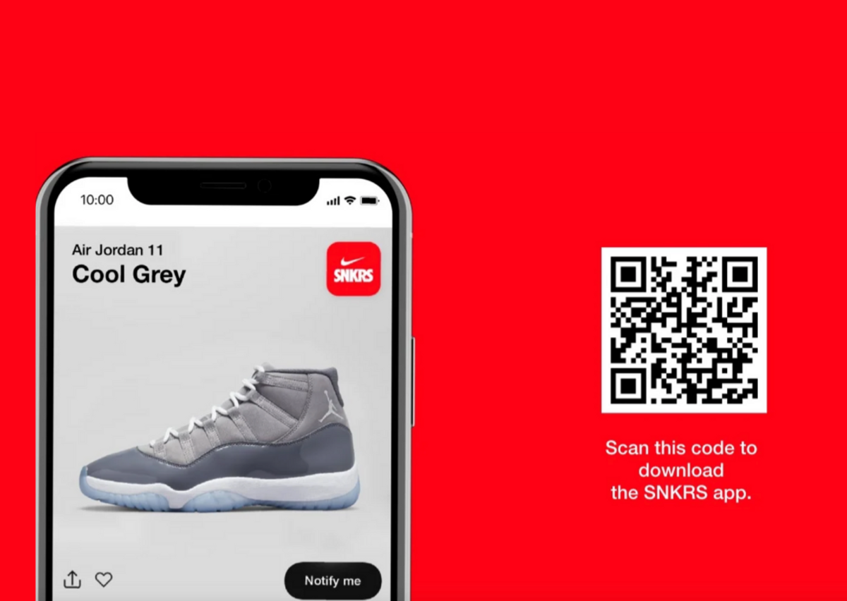 Nike SNKRS Mobile App Download QR