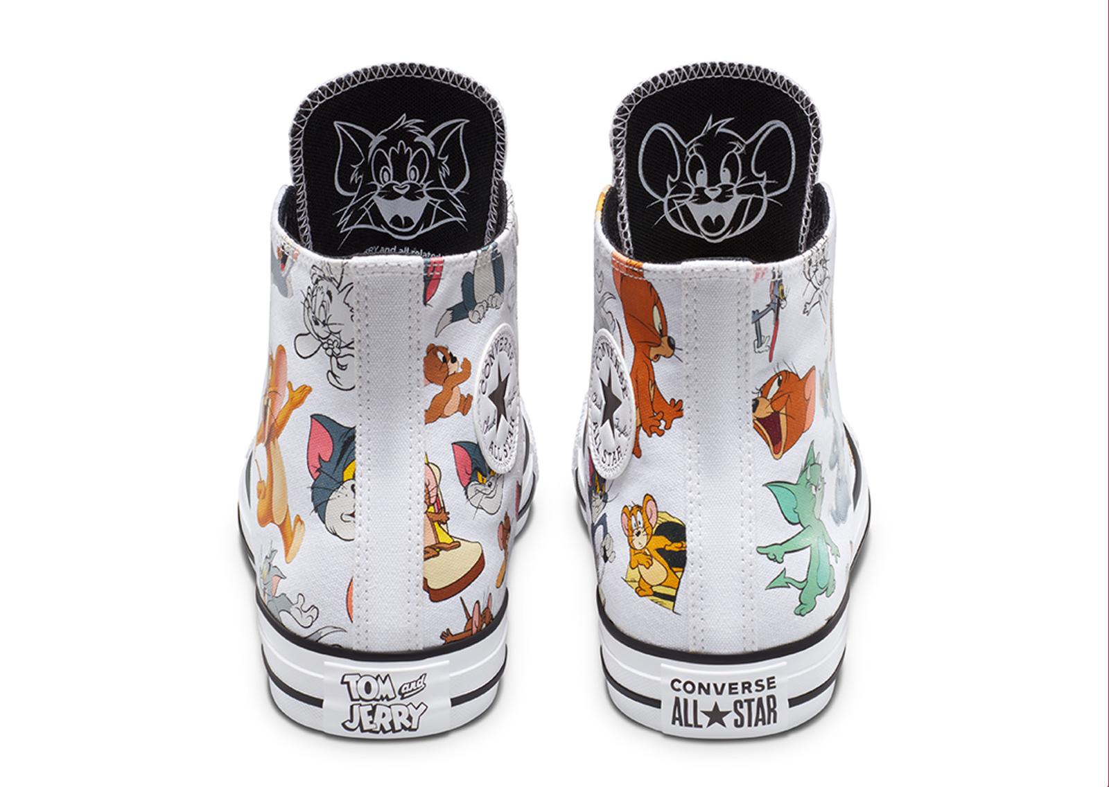 Tom & Jerry x Converse Chuck Taylor White Heel