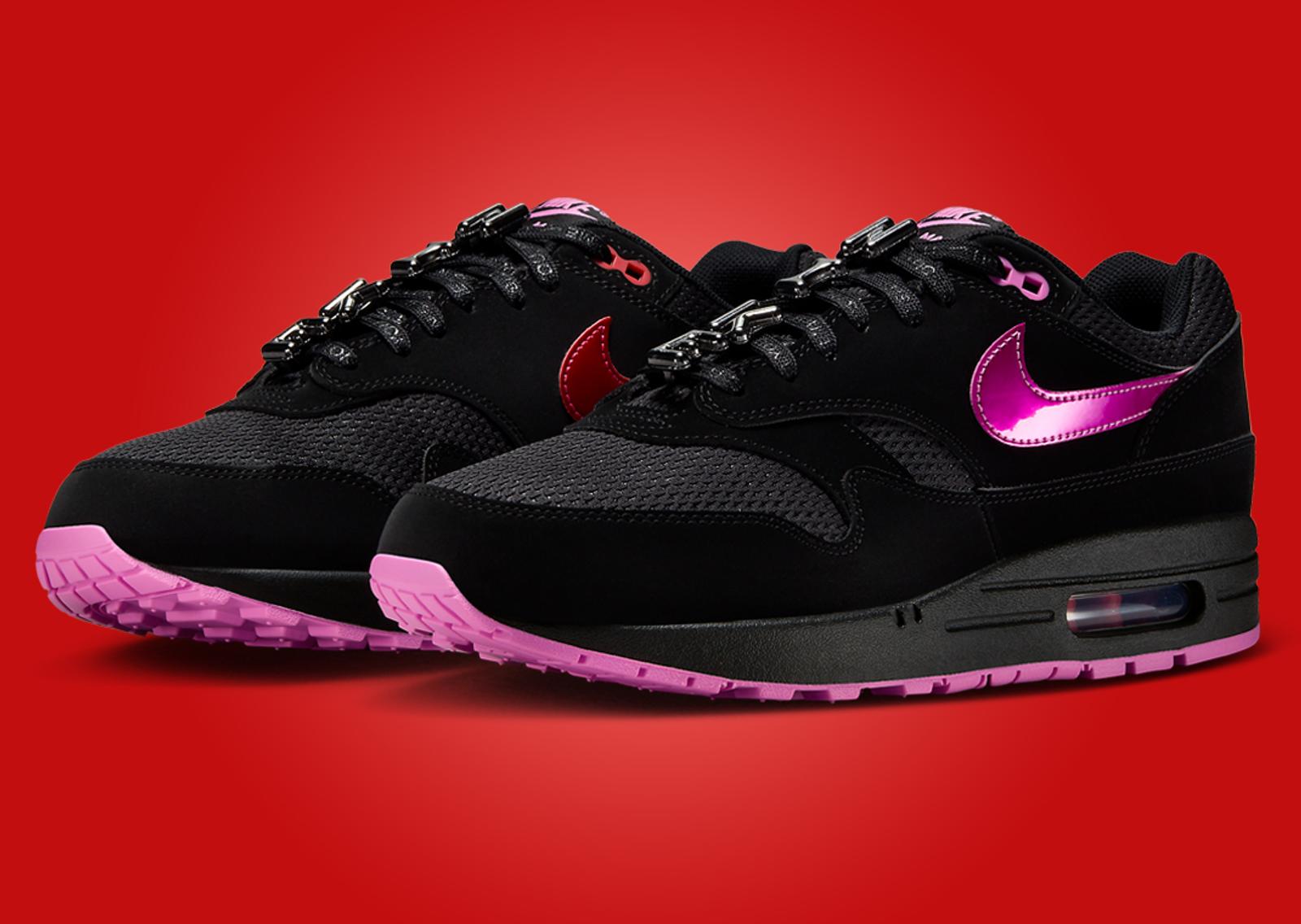 Nike Air Max 1 Valentine’s Day Black (2025) Angle