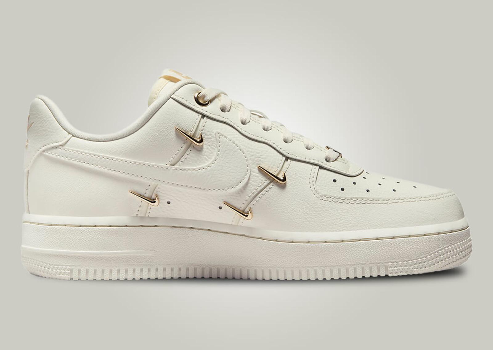 Nike Air Force 1 Low LX Sail Metallic Gold (W) Medial