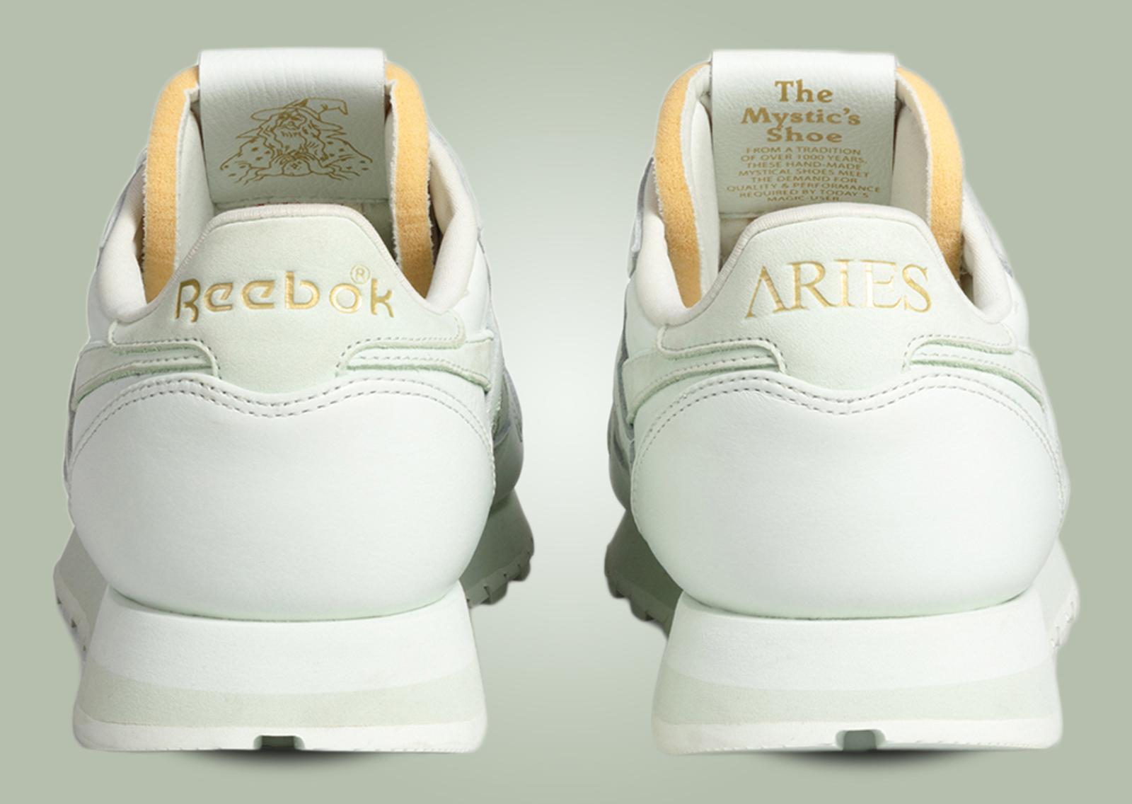 Aries x Reebok Classic Leather Mystic's Shoe Heel Tab