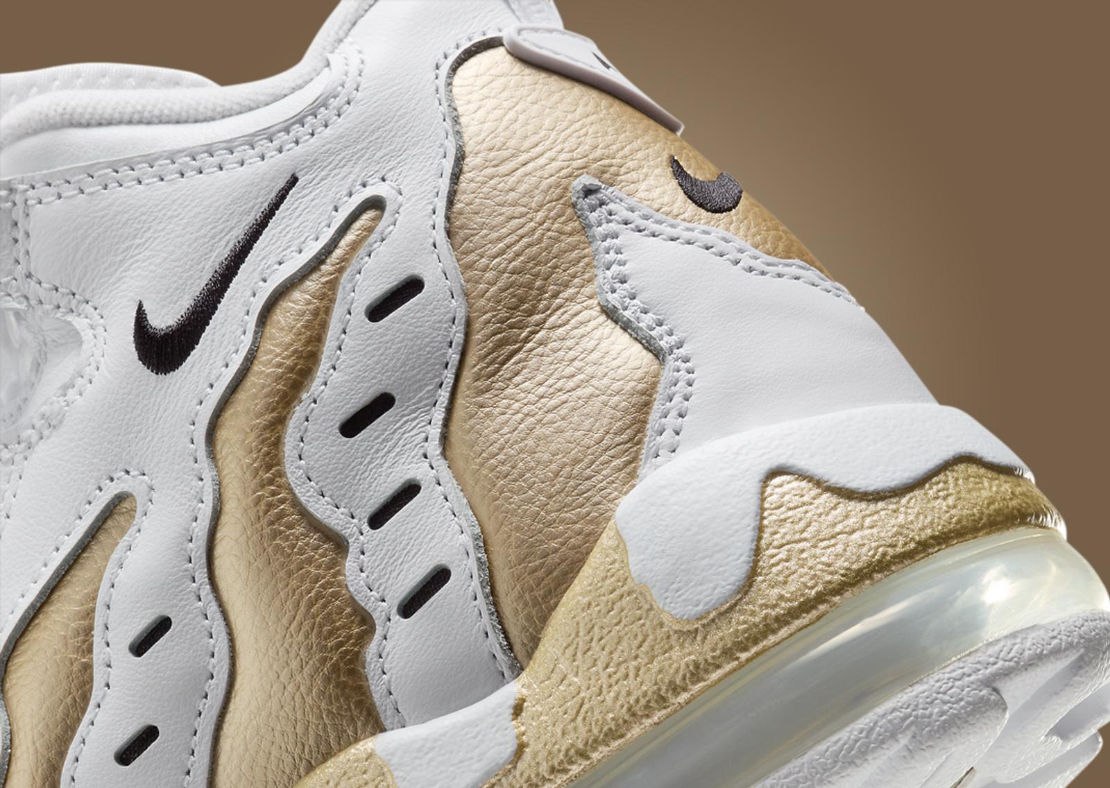 Nike Air DT Max '96 White Vegas Gold Heel Detail