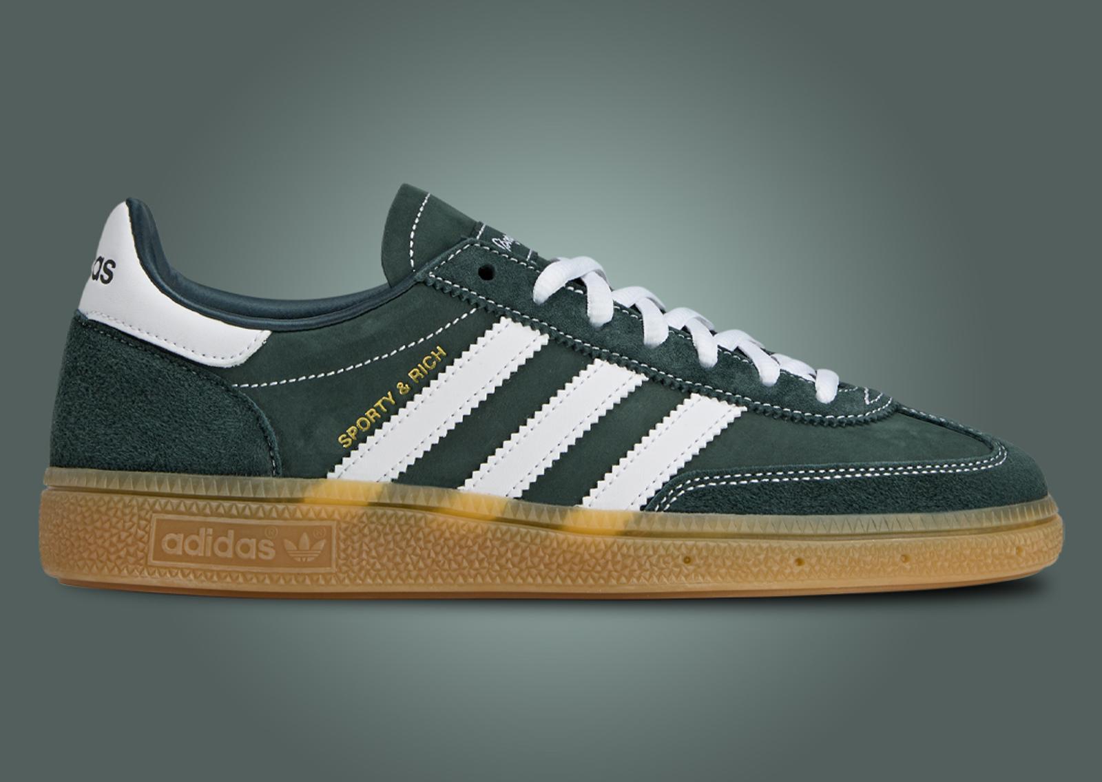 Sporty & Rich x adidas Handball Spezial Dark Green Lateral