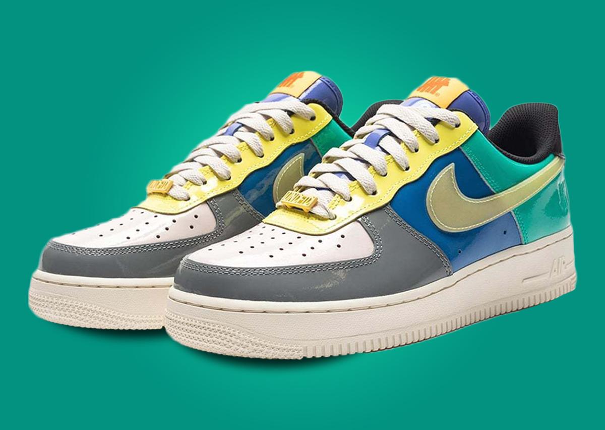 Undefeated x Nike Air Force 1 Low Patent "Topaz Gold"