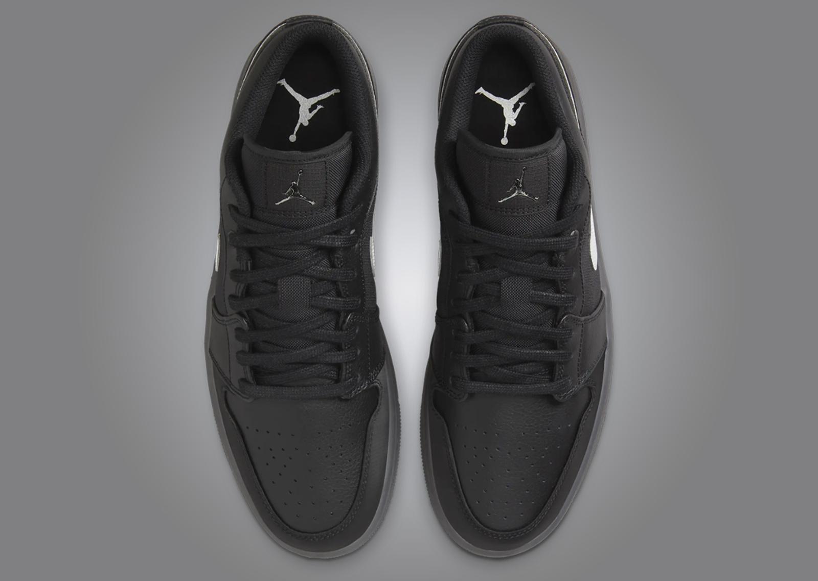 Air Jordan 1 Low Black White Dark Smoke Grey Top