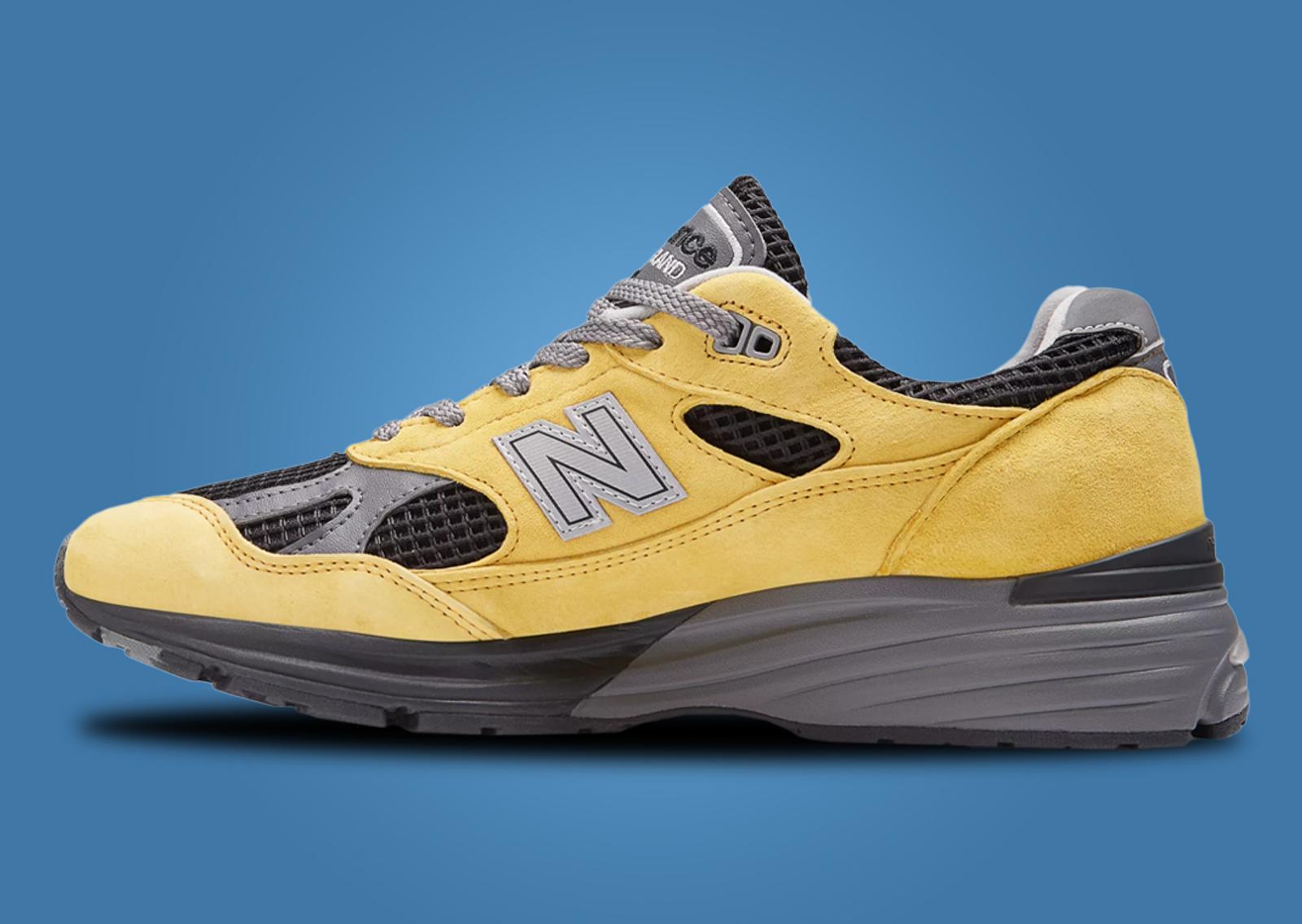 New Balance 991v2 Made in UK Yellow (Asia Pacific Exclusive) Medial