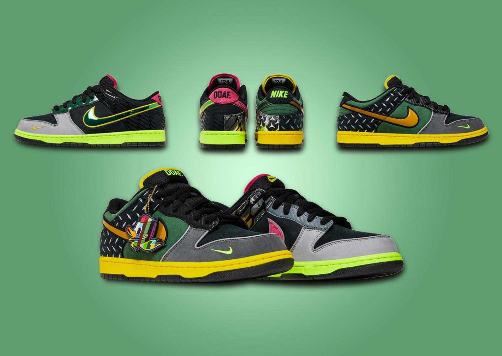 DOAF x Nike Dunk Low What The Ducks of a Feather Home Angle