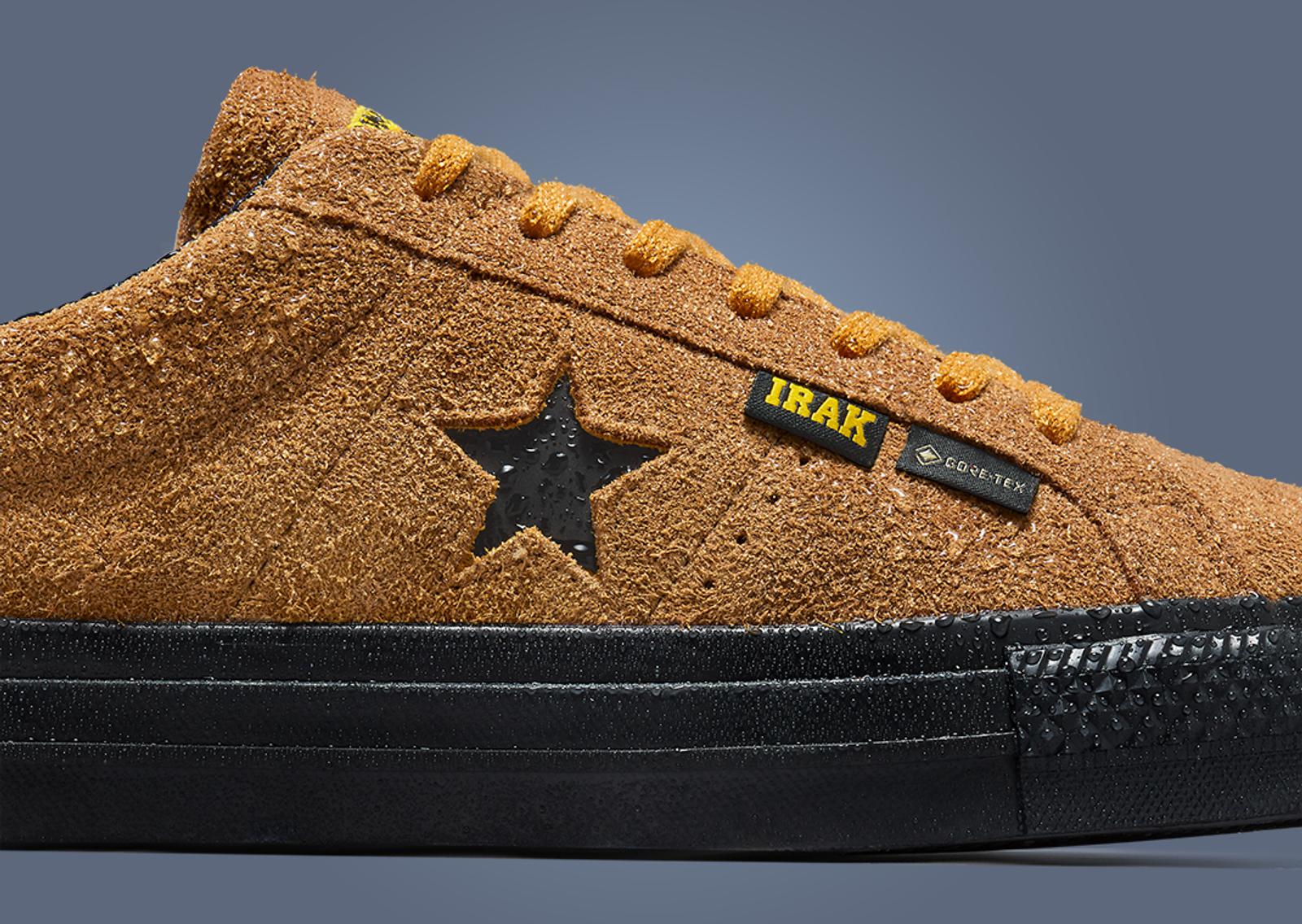 IRAK x Converse One Star Ox GTX Wheat Detail