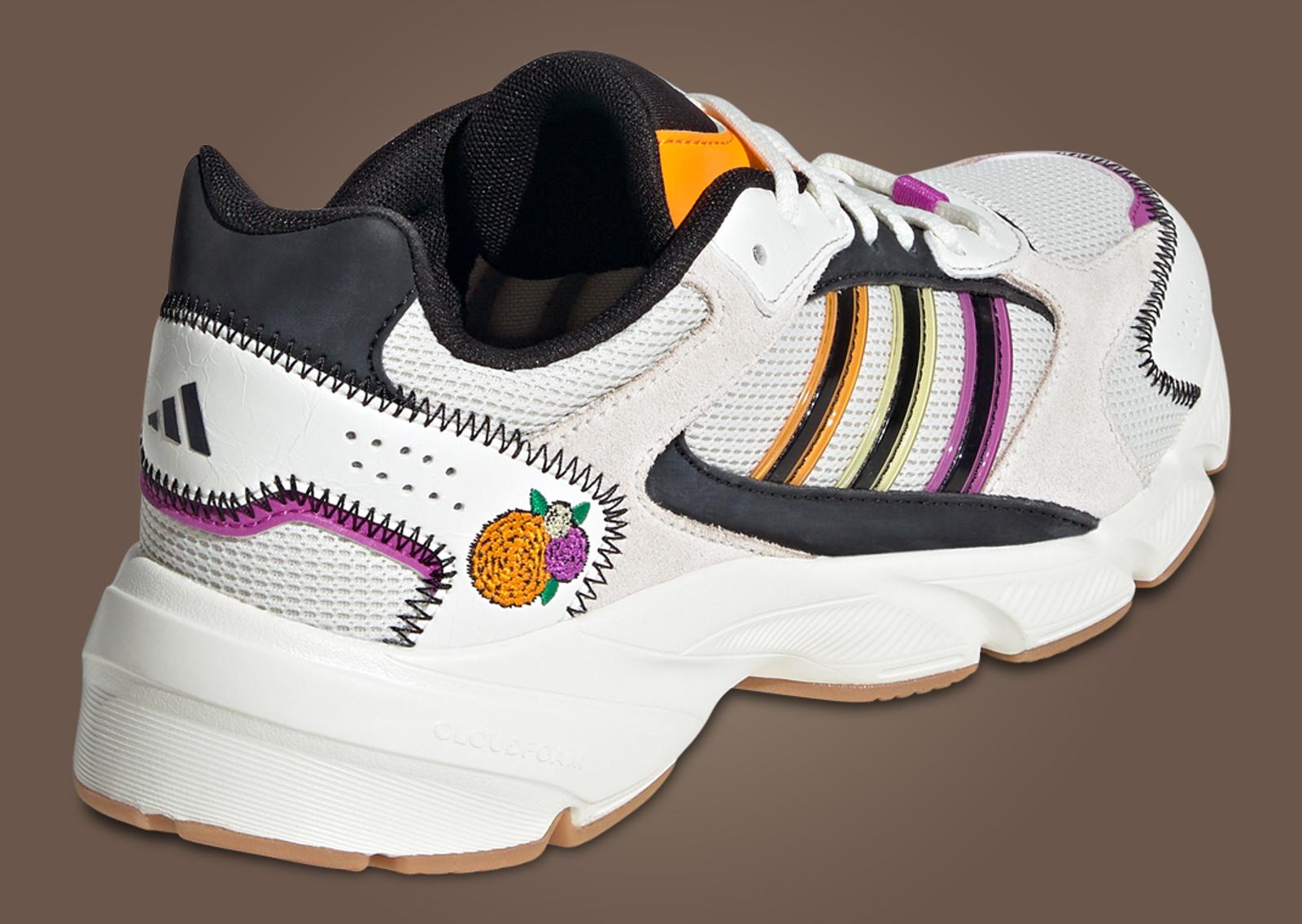 adidas CrazyChaos 2000 Dia de los Muertos Off White (W) Heel Angle