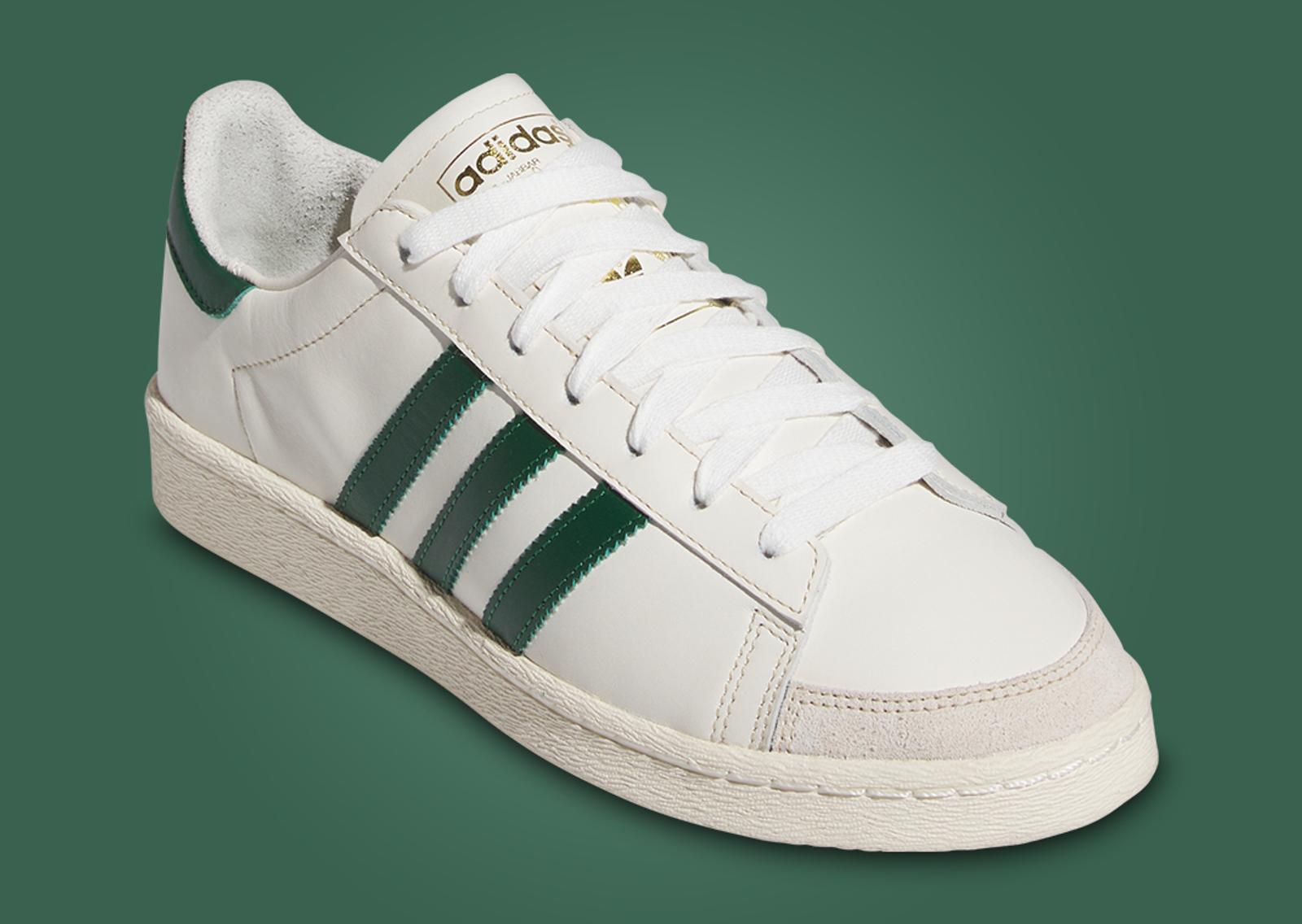 adidas Jabbar Low Off White Dark Green Angle