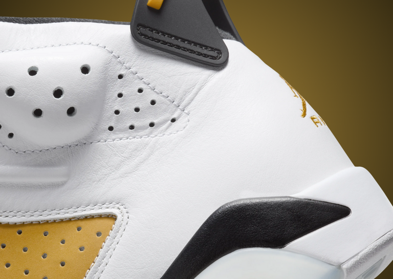 Air Jordan 6 Retro Yellow Ochre Heel Detail