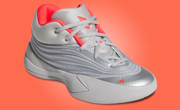 adidas Dame 10 Silver Metallic Lucid Red GS