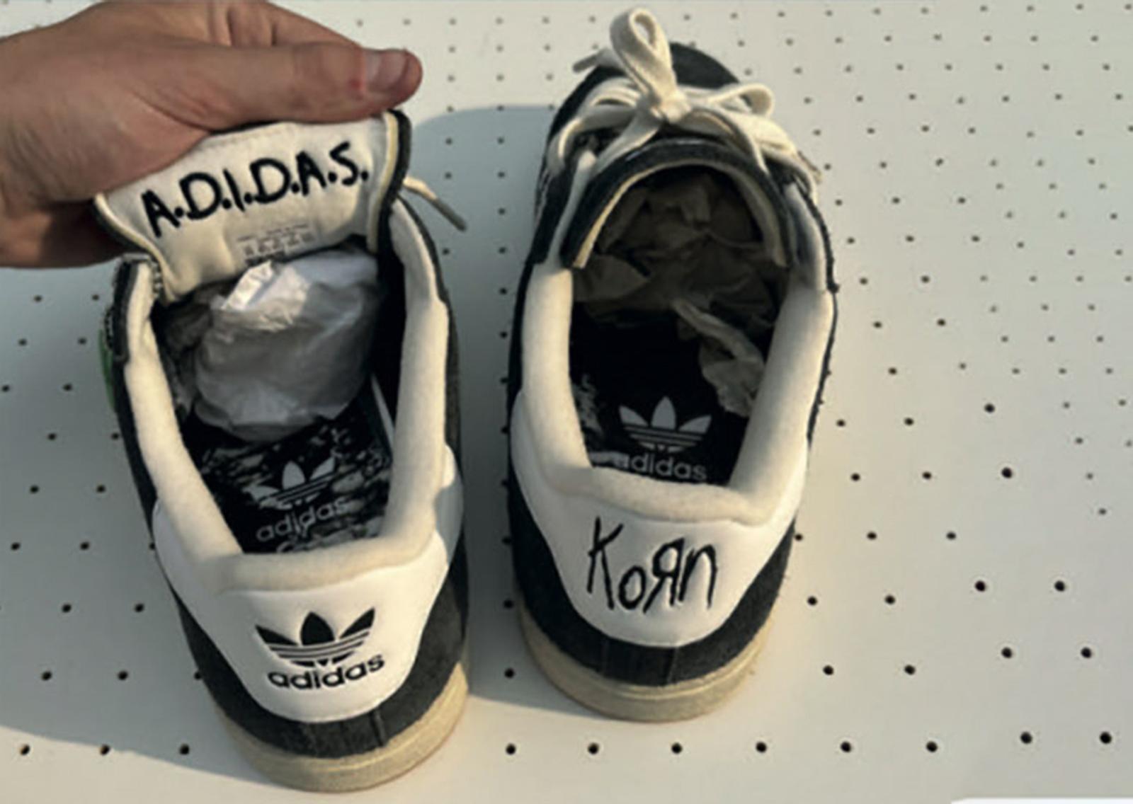 KORN x adidas Campus 2 Black White Heel