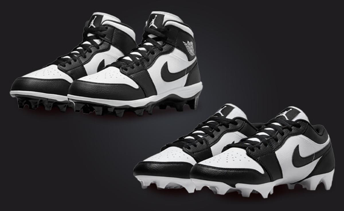 The Air Jordan 1 Mid and Low Cleat Gets the Panda Treatment