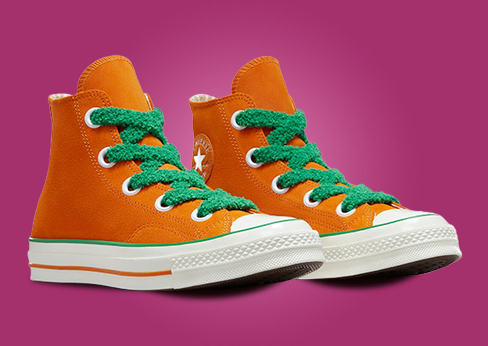 Willy Wonka x Converse Chuck 70 Oompa Loompa Angle