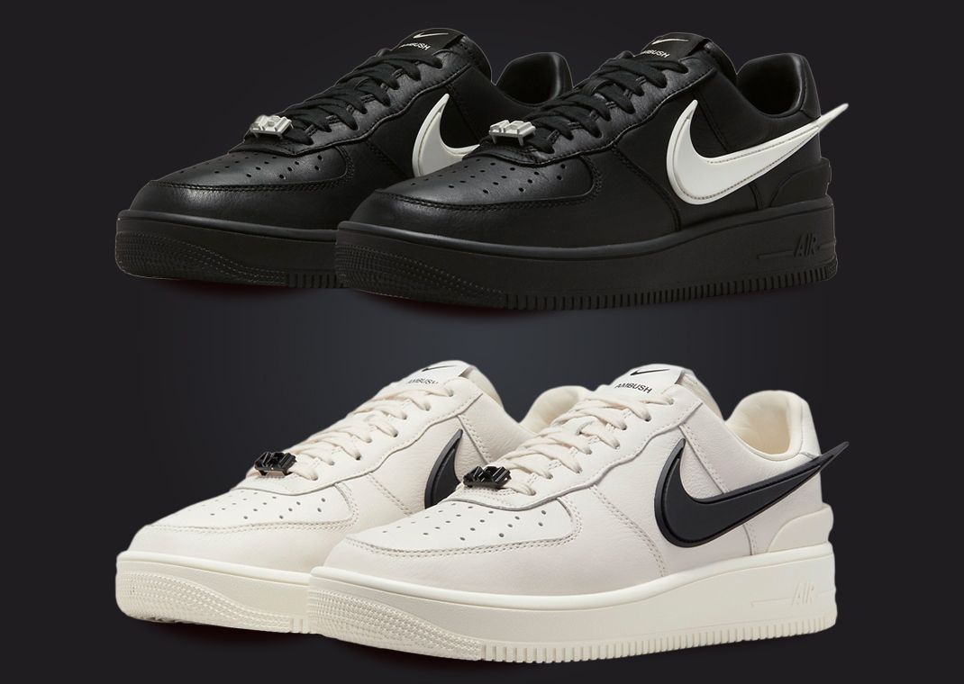 The AMBUSH x Nike Air Force 1 Low SP Black And Phantom Releases