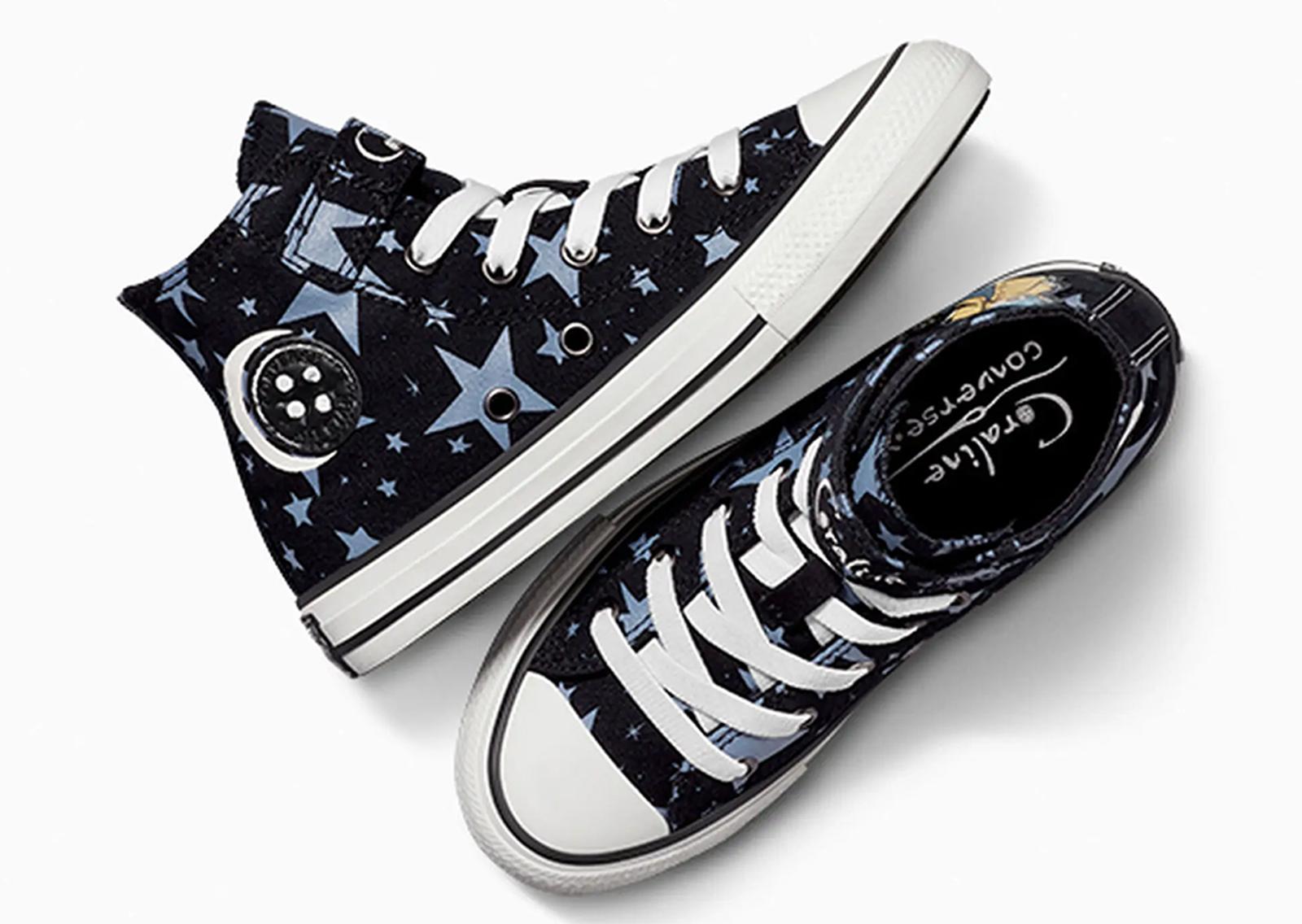 Coraline x Converse Chuck Taylor All-Star Hi EasyOn (Kids) Lateral and Top