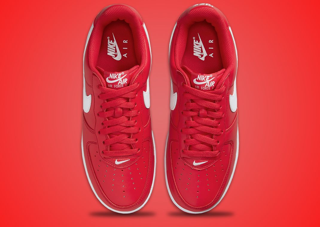 Nike Air Force 1 Low University Red Details - JustFreshKicks