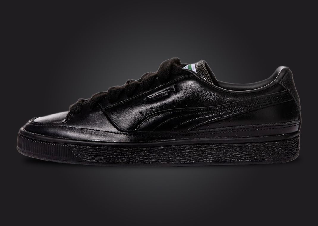 All black leather puma clearance suede