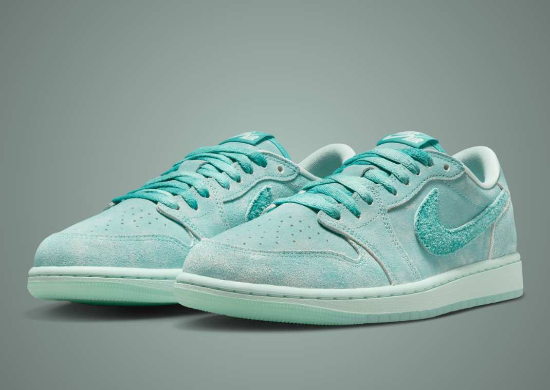 The Women's Air Jordan 1 Retro Low OG Washed Teal Releases