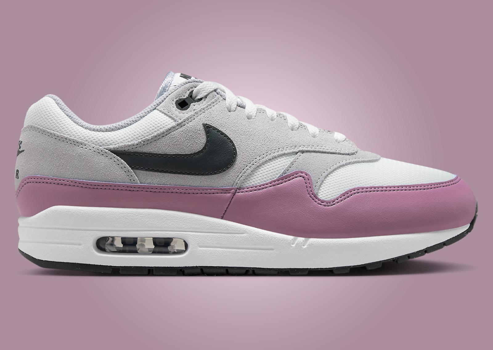 Nike Air Max 1 Summit White Wolf Grey Pink Lateral