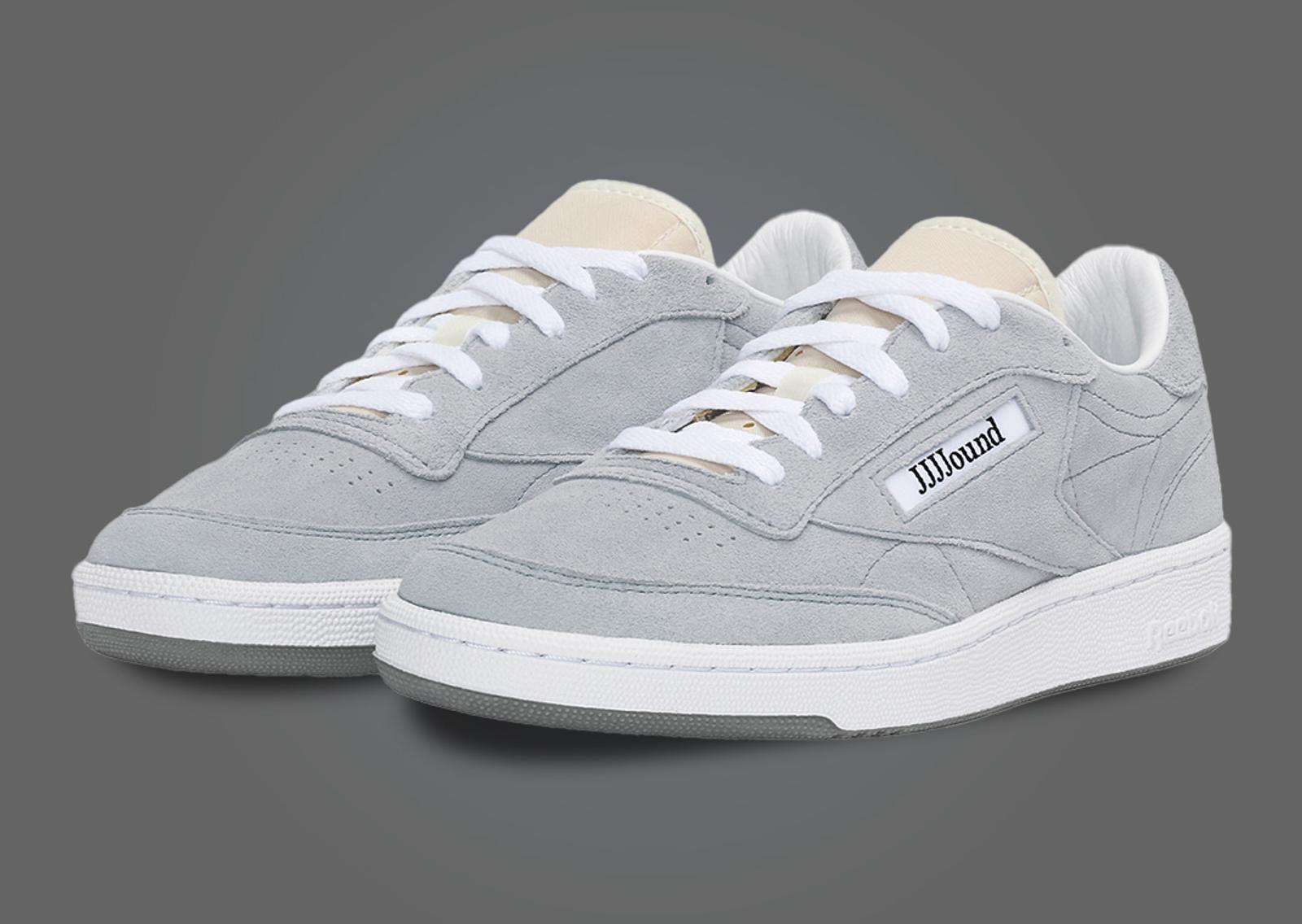 JJJJound x Reebok Club C Grey Angle