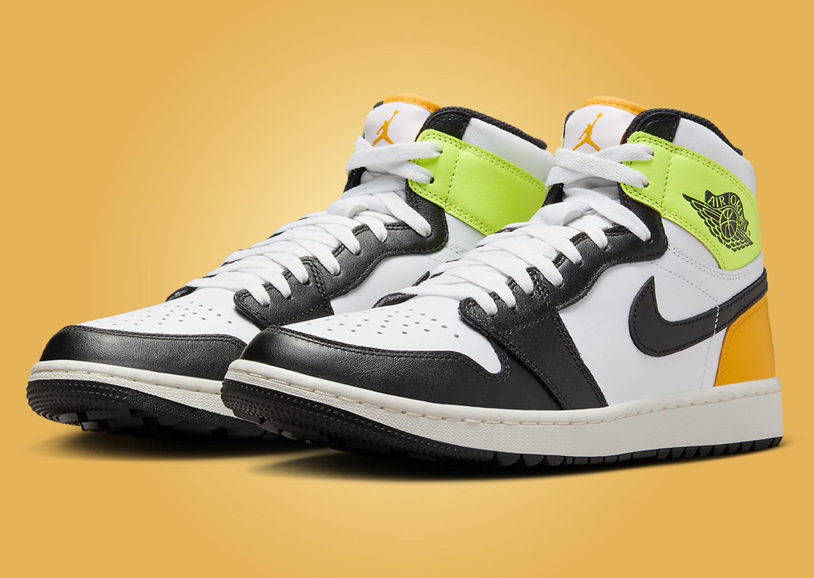 Air Jordan 1 High Golf Volt Gold Angle