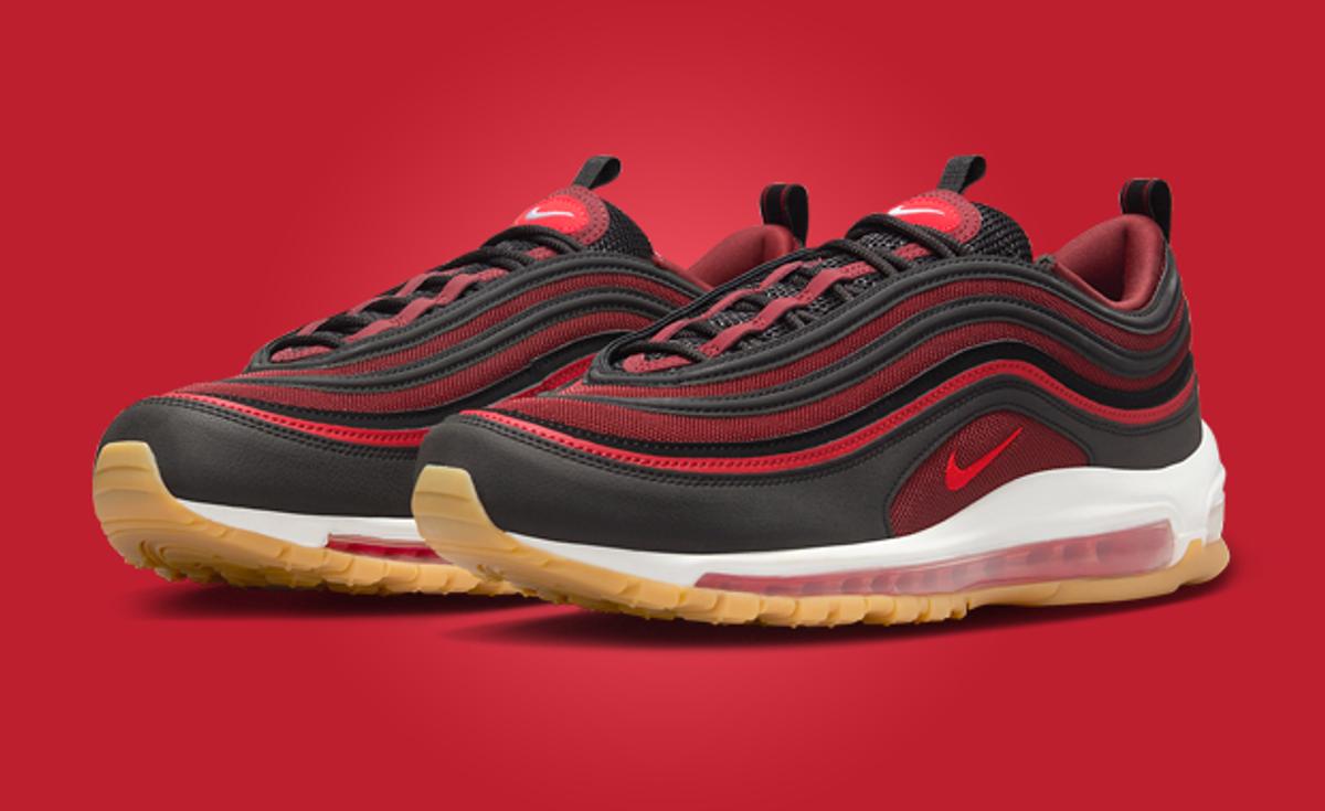 The Nike Air Max 97 Black Team Scarlet Releases Spring 2024