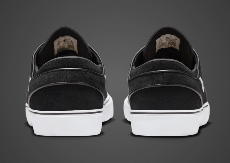 Nike SB Zoom Janoski OG+ Black White Heel