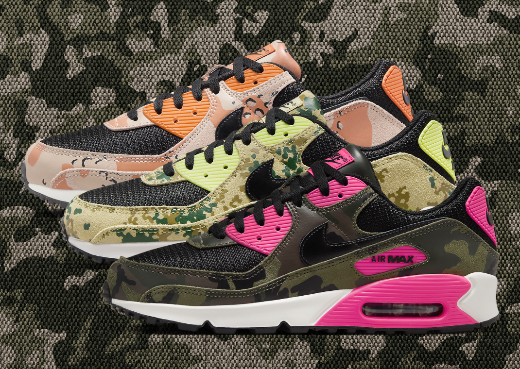 The Nike Air Max 90 Camo Pack Releases Spring 2025