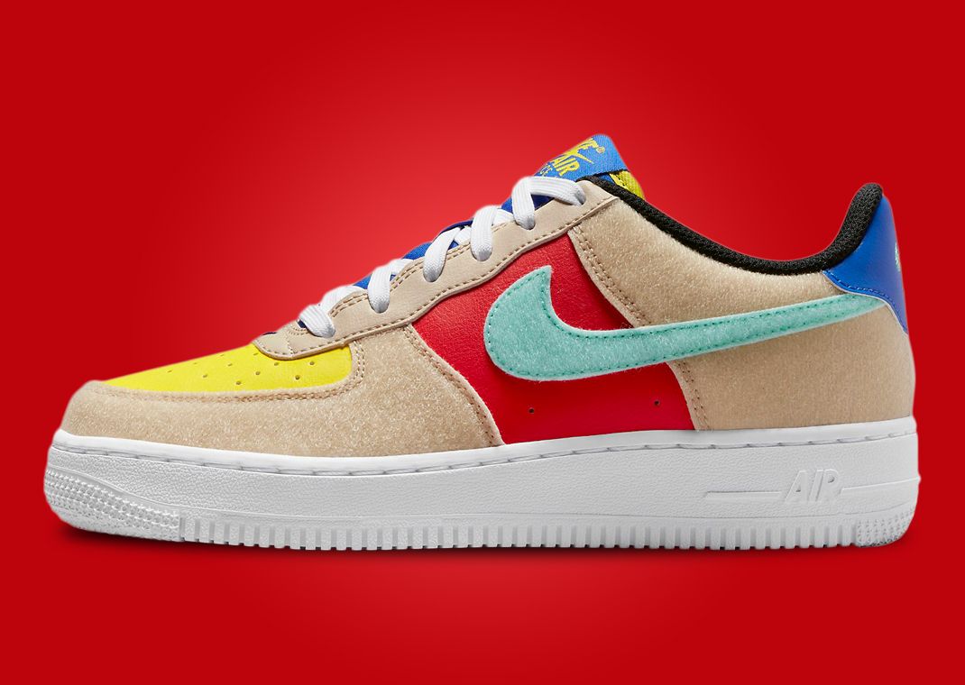 Nike Air Force 1 Low GS Multi-Color Velcro FN7818-100 Release Date