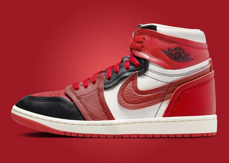Air Jordan 1 MM High Sport Red Dune Red (W) Lateral