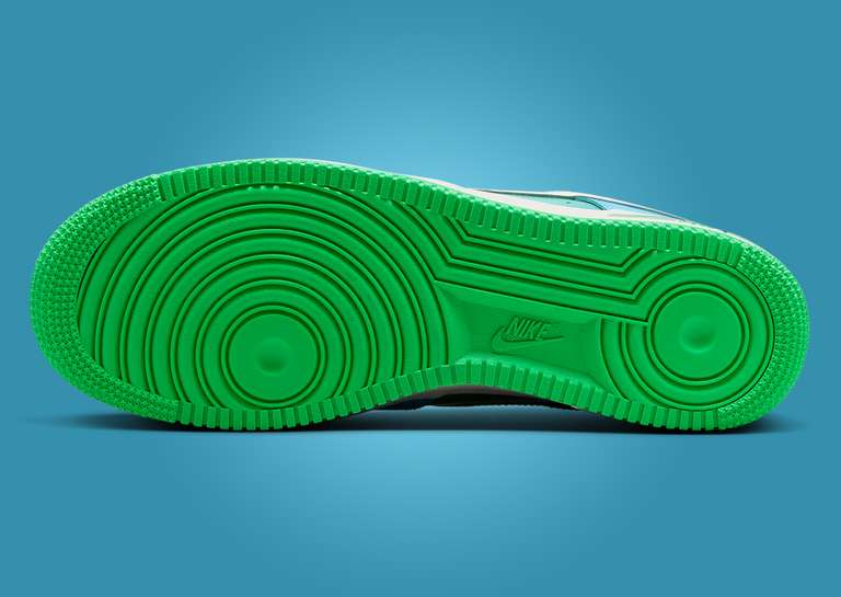 Nike Air Force 1 Low Aquarius Blue Green Shock Outsole