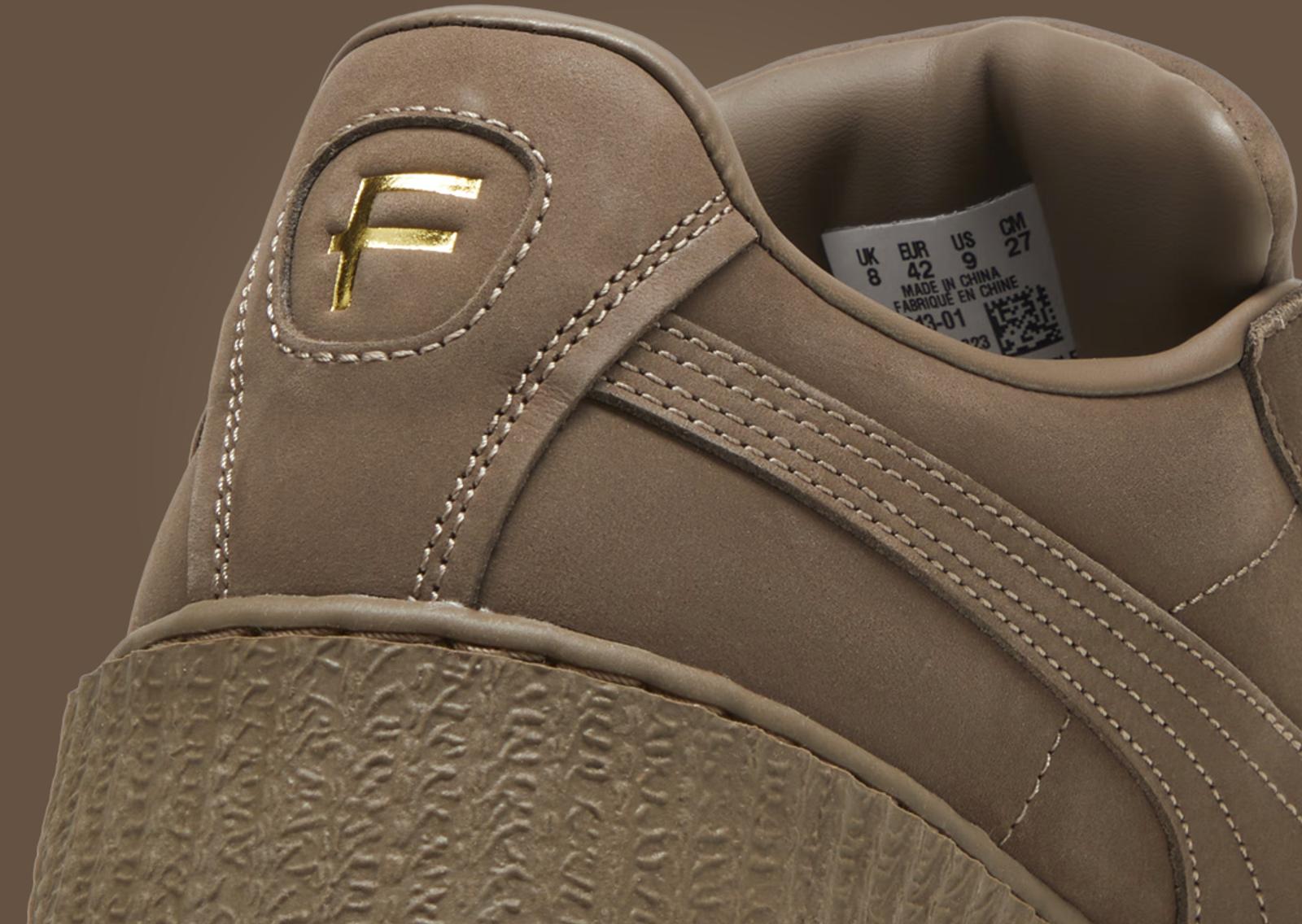 Fenty x Puma Creeper Phatty Nubuck Brown Heel Detail