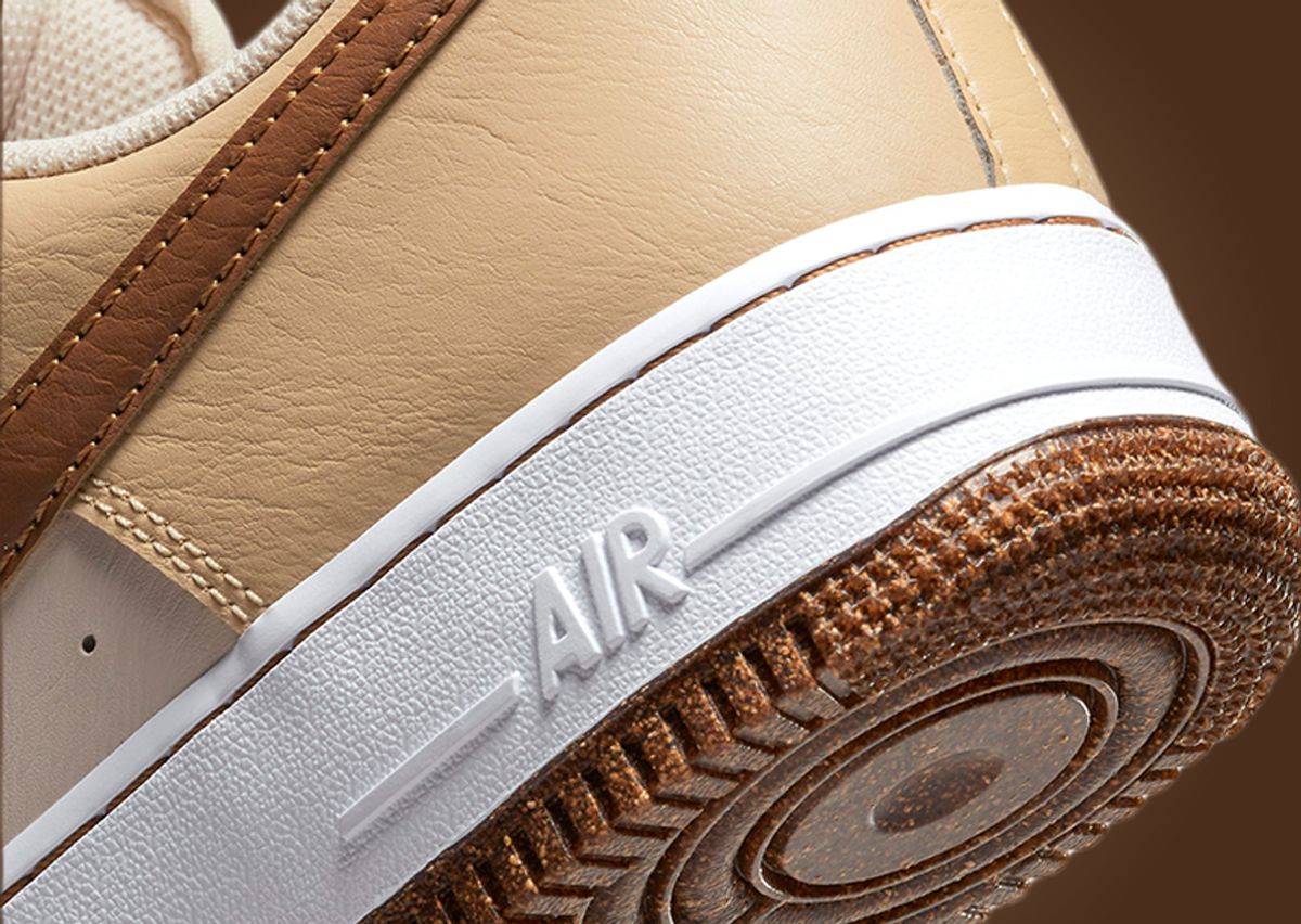 Nike Air Force 1 Low Inspected By Swoosh Pearl White Ale Brown 