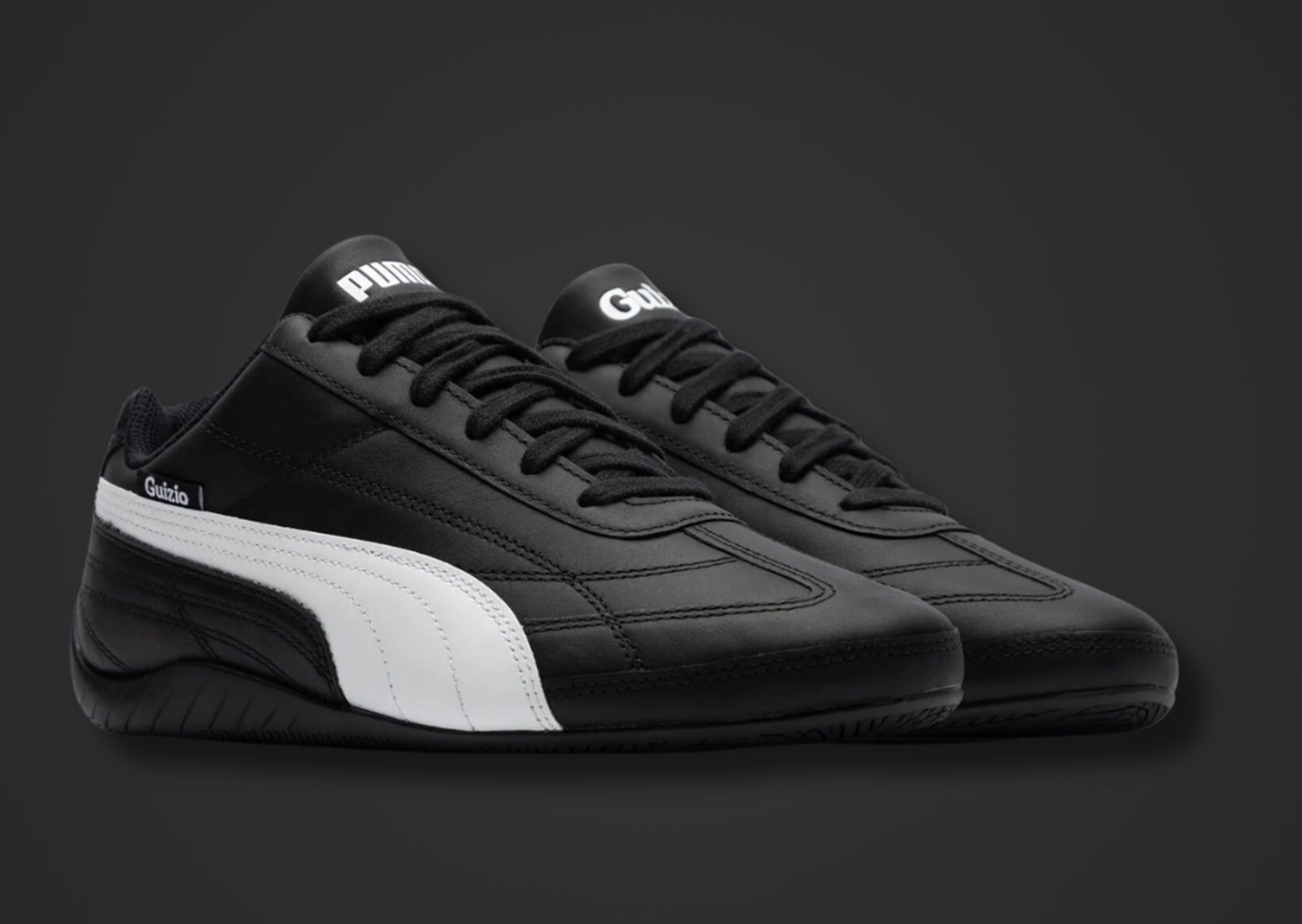 Danielle Guizio x Puma Speedcat Leather Black White Angle