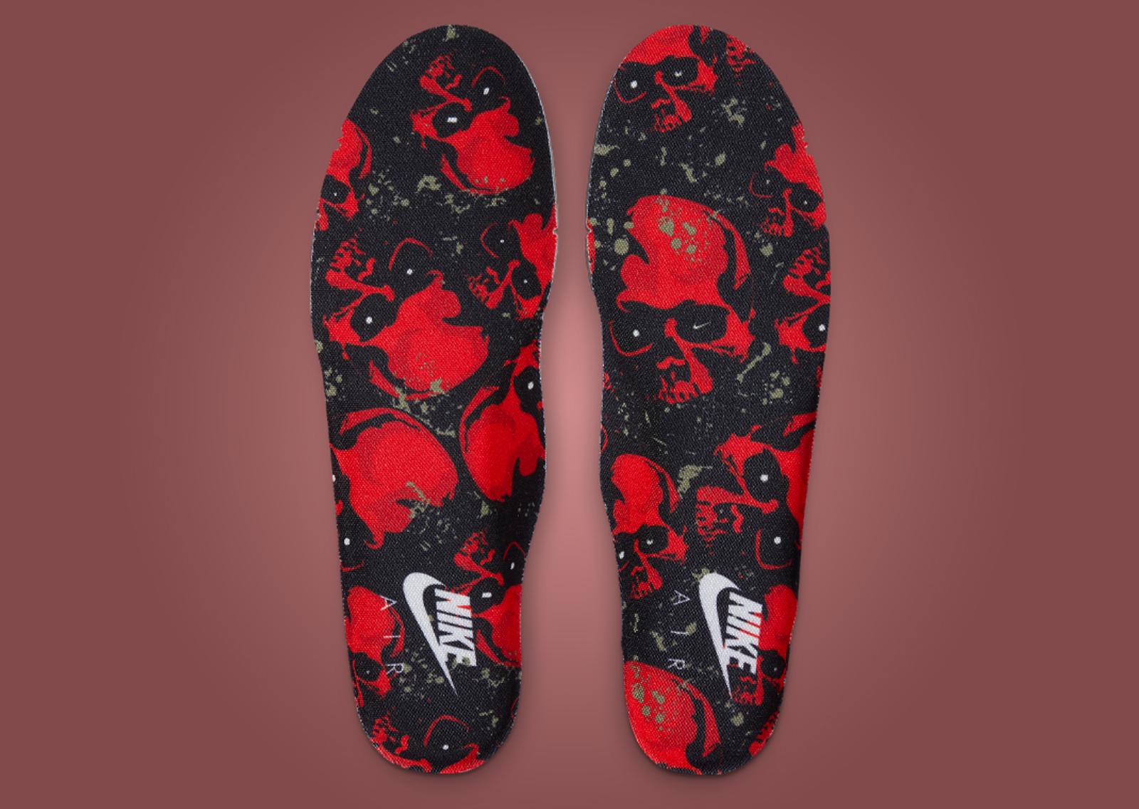 Nike Air Force 1 Low Halloween Skull Insole