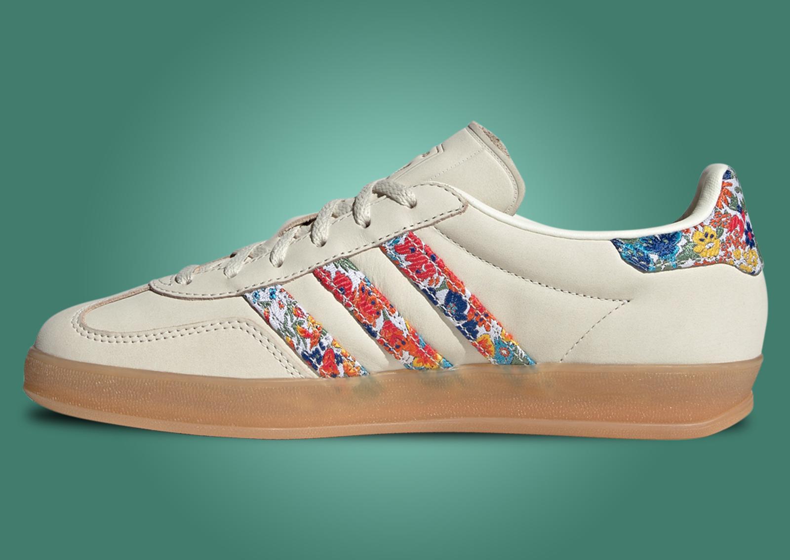 Liberty London x adidas Gazelle Indoor Off White (W) Medial