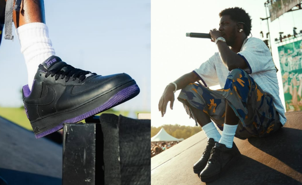 Lil Yachty x Nike US 1 Force Black Purple
