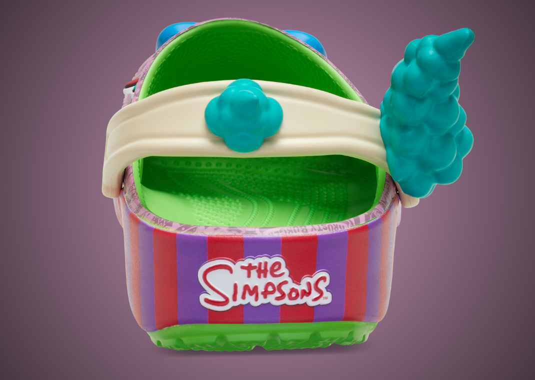 The Simpsons x Crocs Classic Clog Krusty Burger Releases