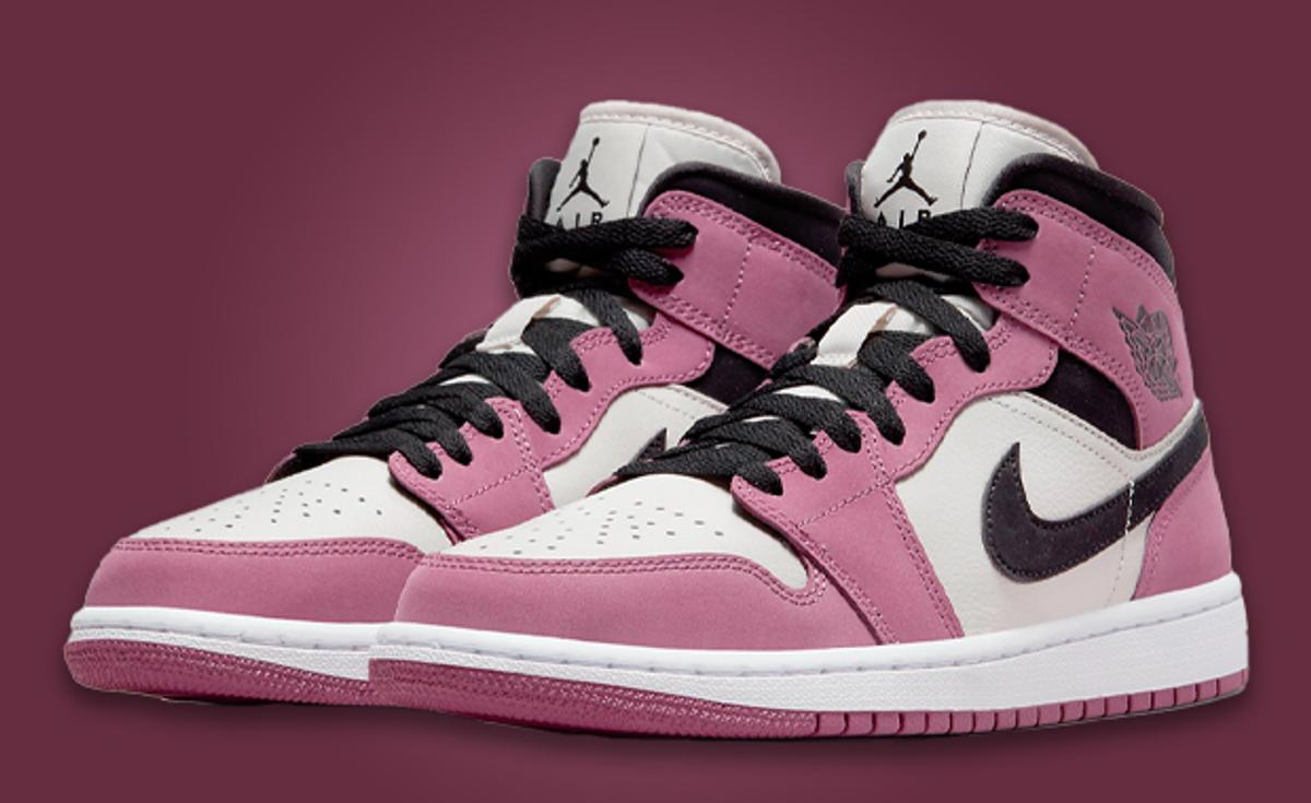 Berry Pink Covers This Air Jordan 1 Mid