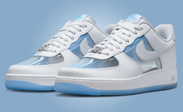 Nike Air Force 1 Low Translucent White University Blue