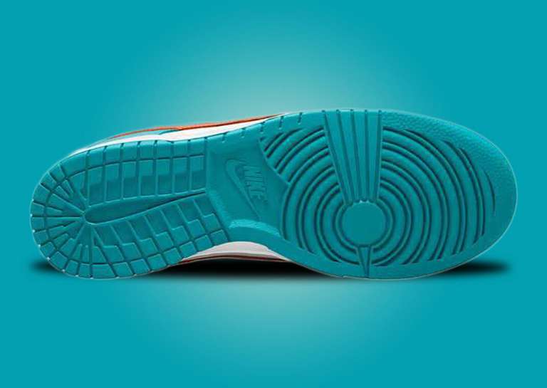 Nike Dunk Low Miami Dolphins Outsole