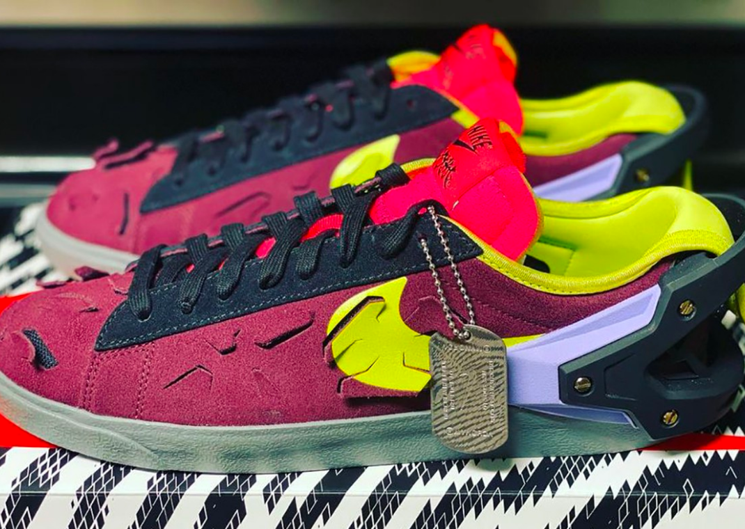 Up Close With The Acronym x Nike Blazer Low Night Maroon