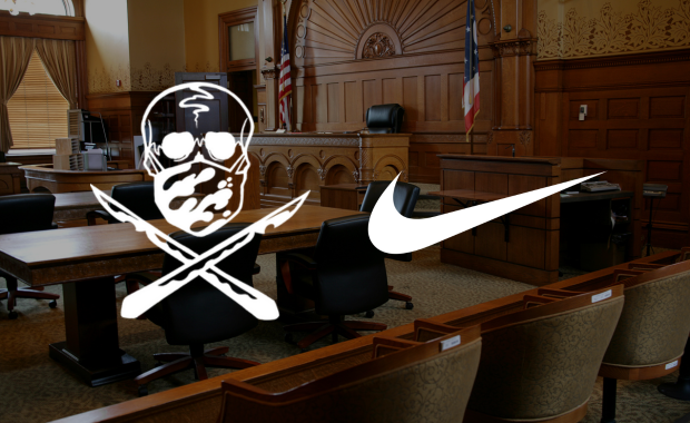 Shoe Surgeon logo and Nike Swoosh